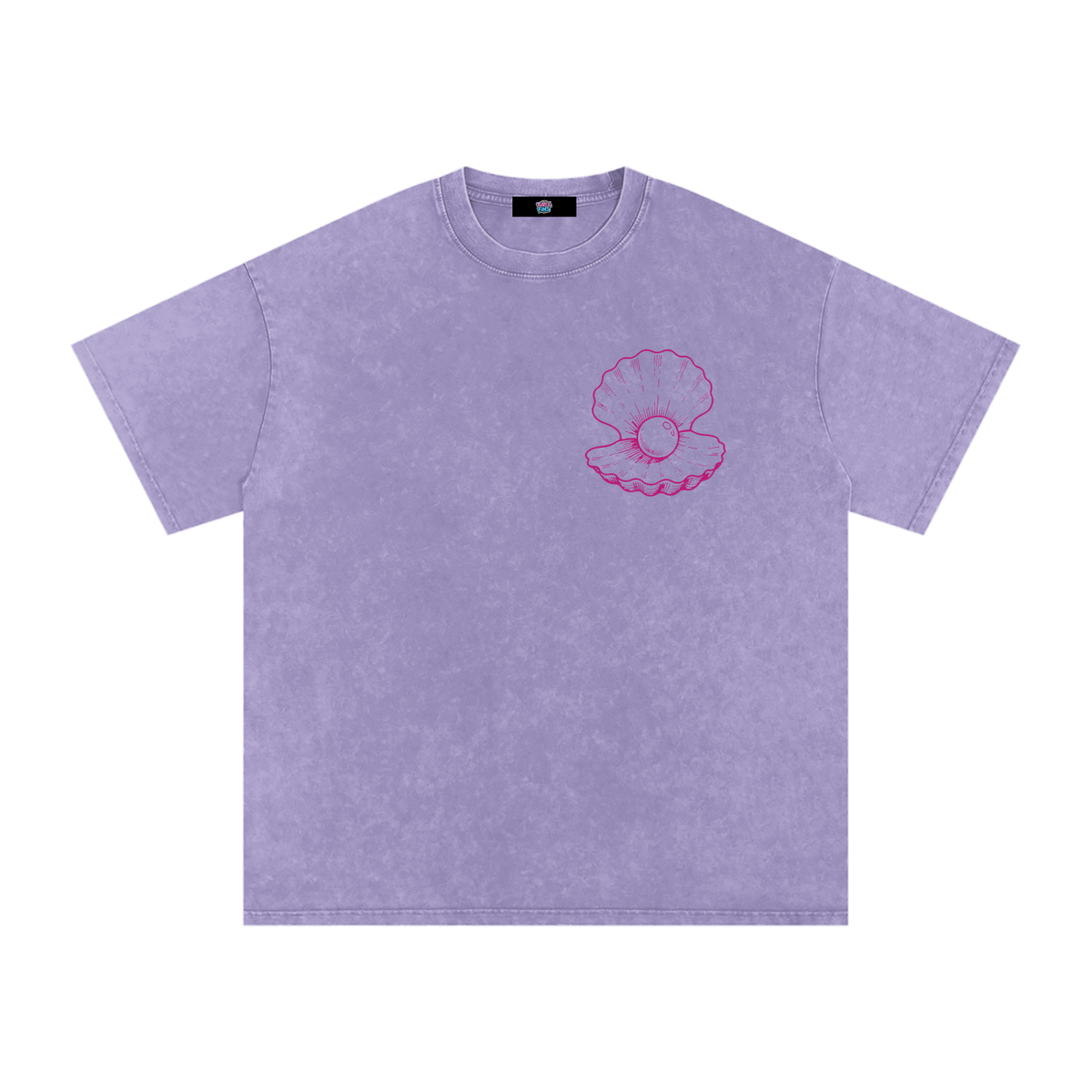 Clam Snow Washed Oversized T-Shirt