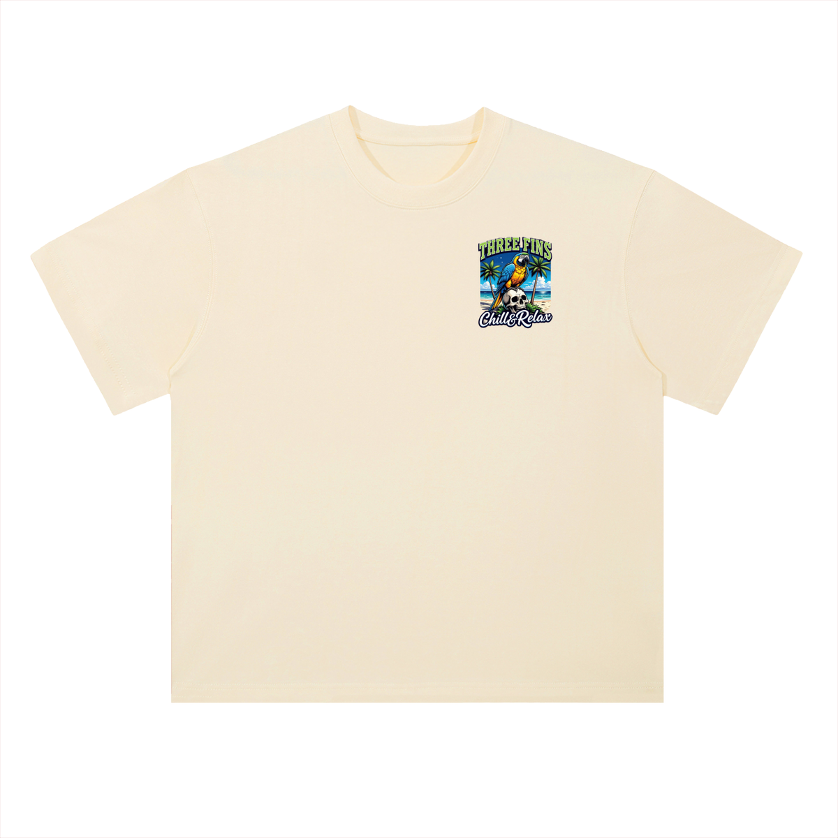 Heavyweight Drop Shoulder chilled out Cotton T-Shirt