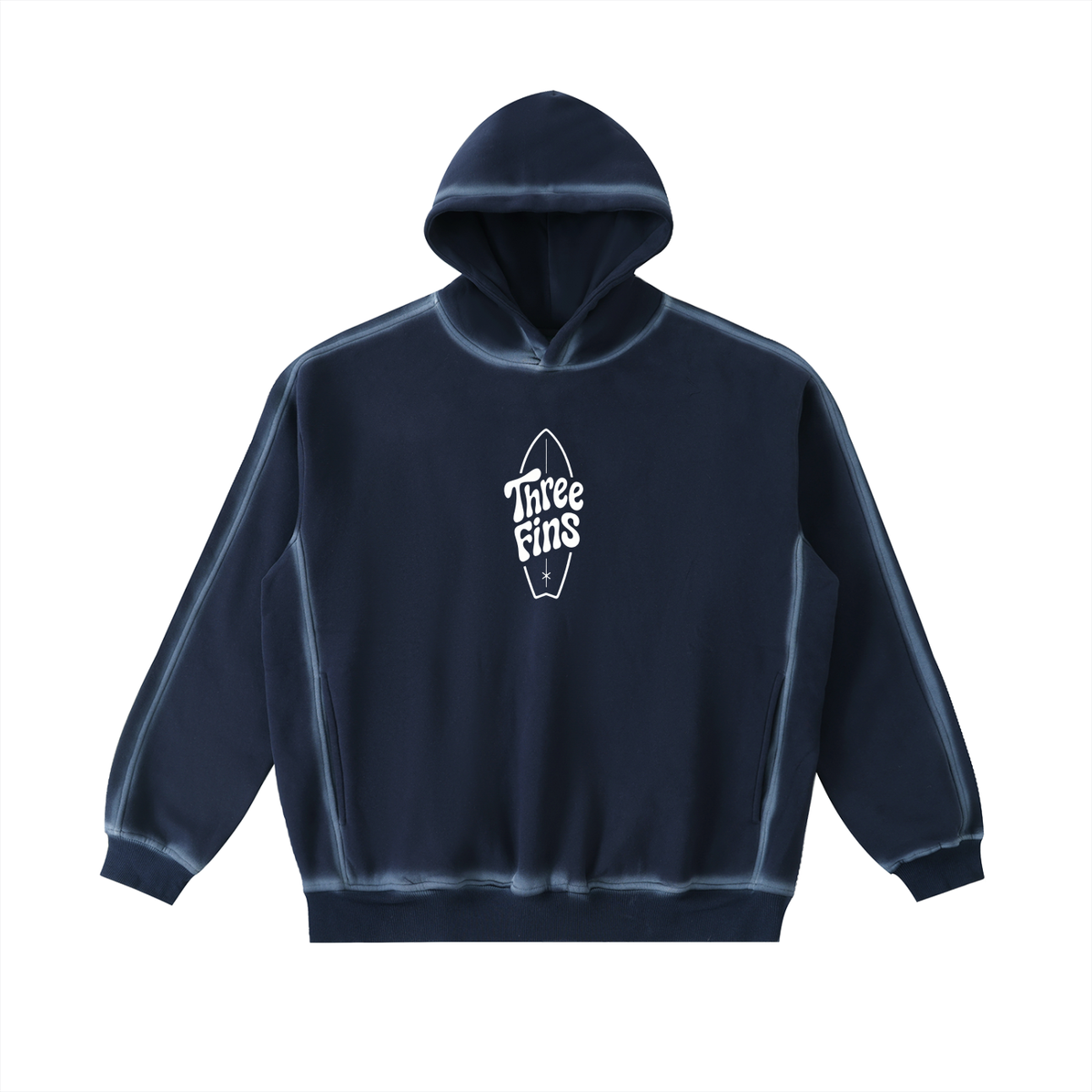 Sunfaded Edge Surfboard Fleece Hoodie