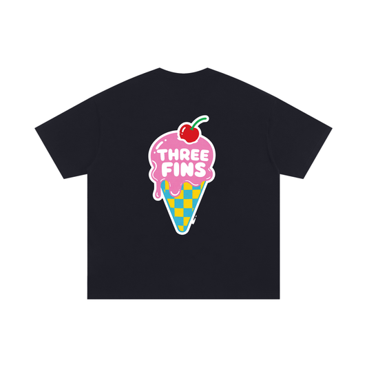Oversized Ice- cream Cotton T-Shirt