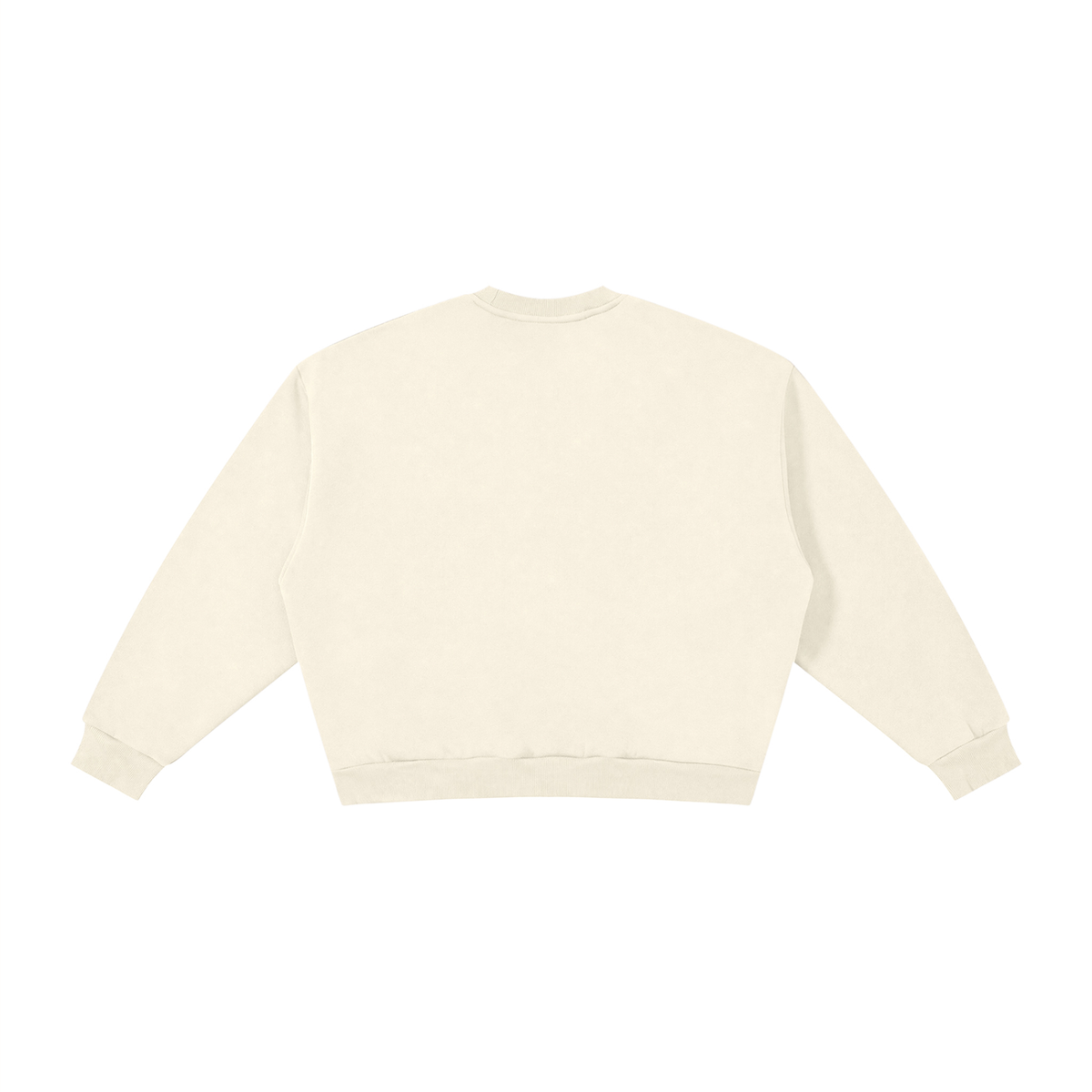 Boxy Fleece Crewneck good vibes Sweatshirt