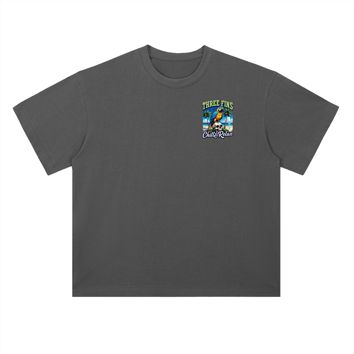 Heavyweight Drop Shoulder chilled out Cotton T-Shirt