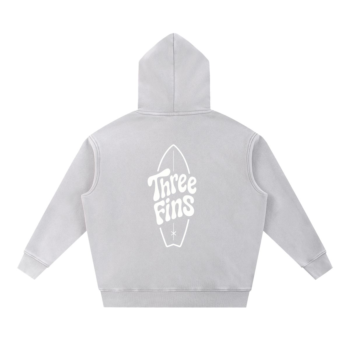 Snow Wash Fleece Oversize Surfing Hoodie