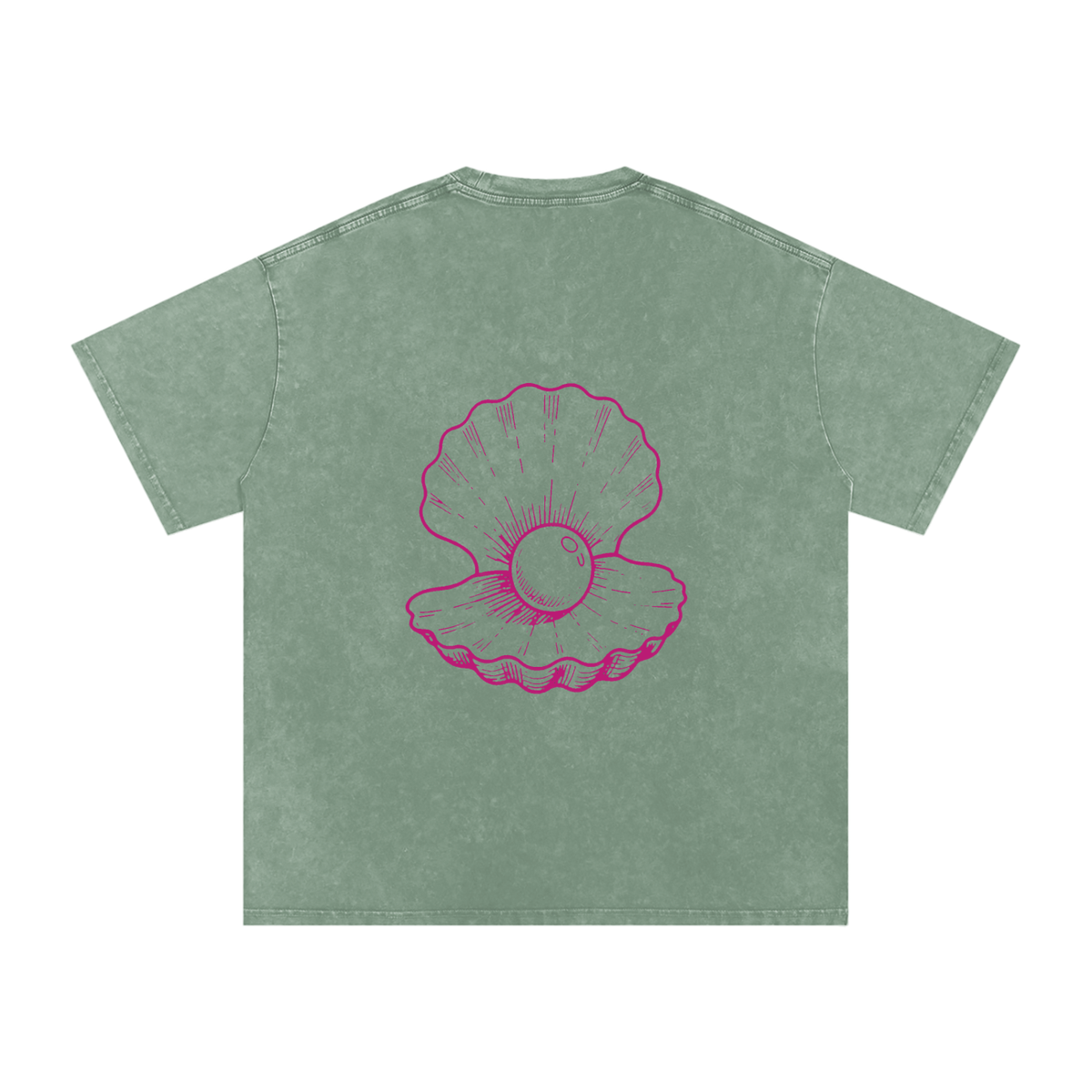 Clam Snow Washed Oversized T-Shirt
