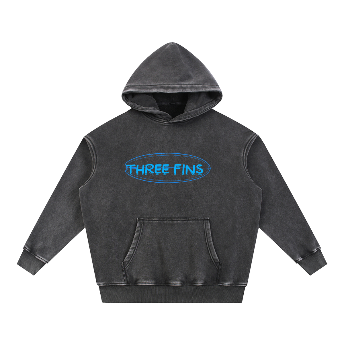 Snow Wash Fleece Oversize Hoodie