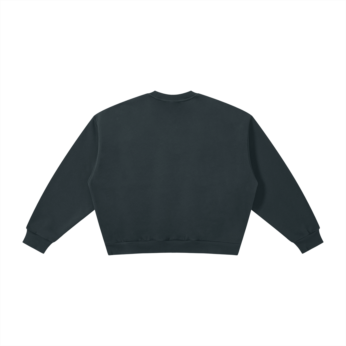 Boxy Fleece Crewneck good vibes Sweatshirt