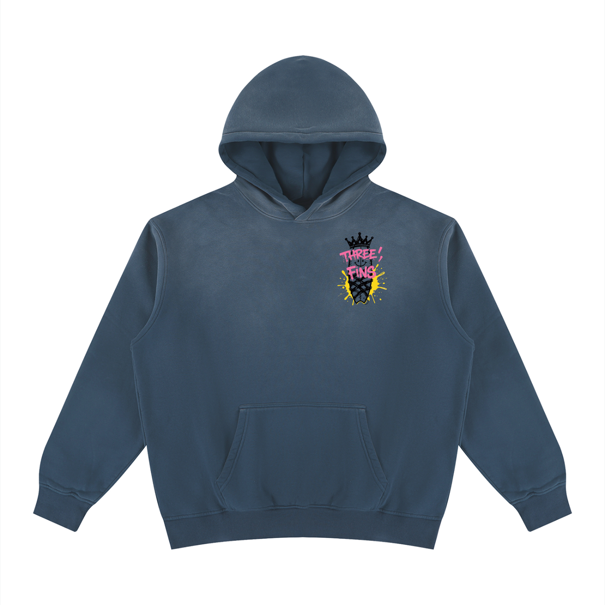 Snow Washed 0versized Surfing Hoodie