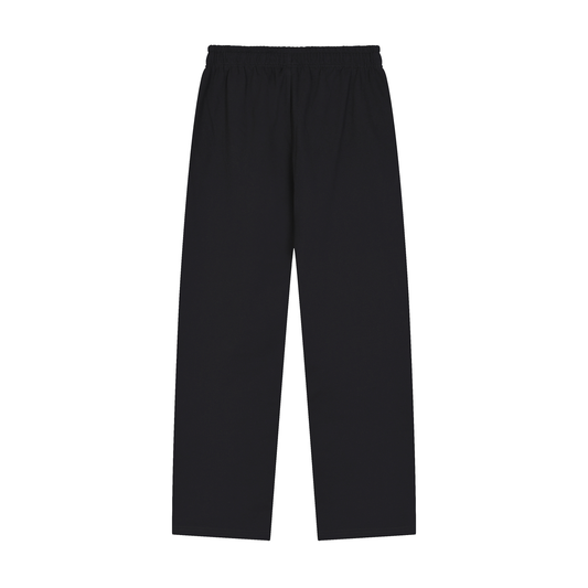 Solid Color Straight-Leg Sweatpants