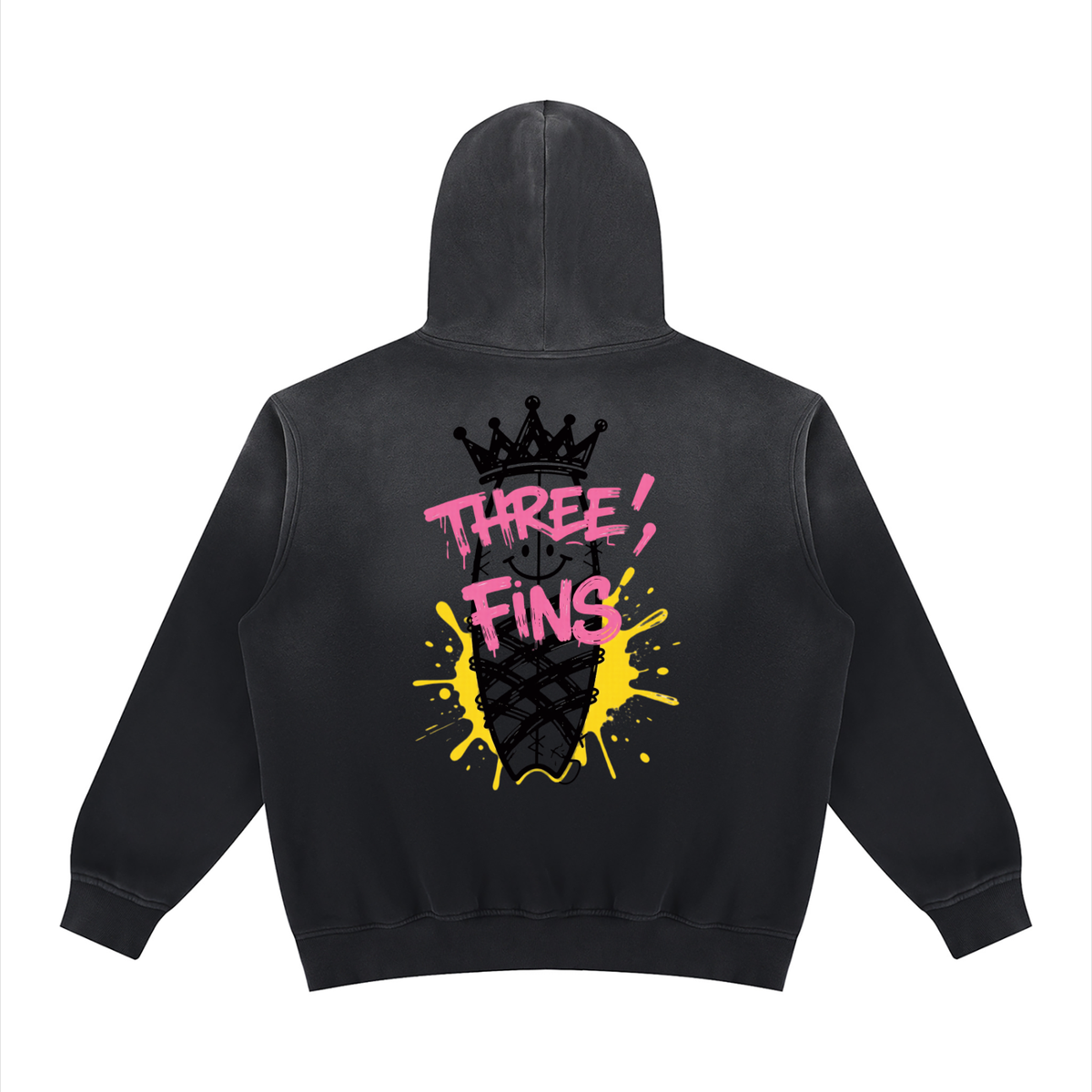 Snow Washed 0versized Surfing Hoodie