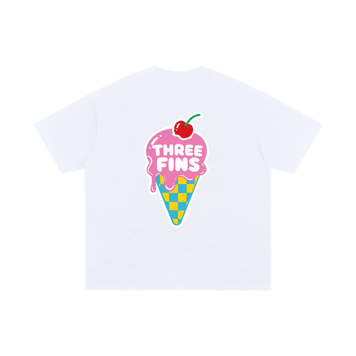 Oversized Ice- cream Cotton T-Shirt