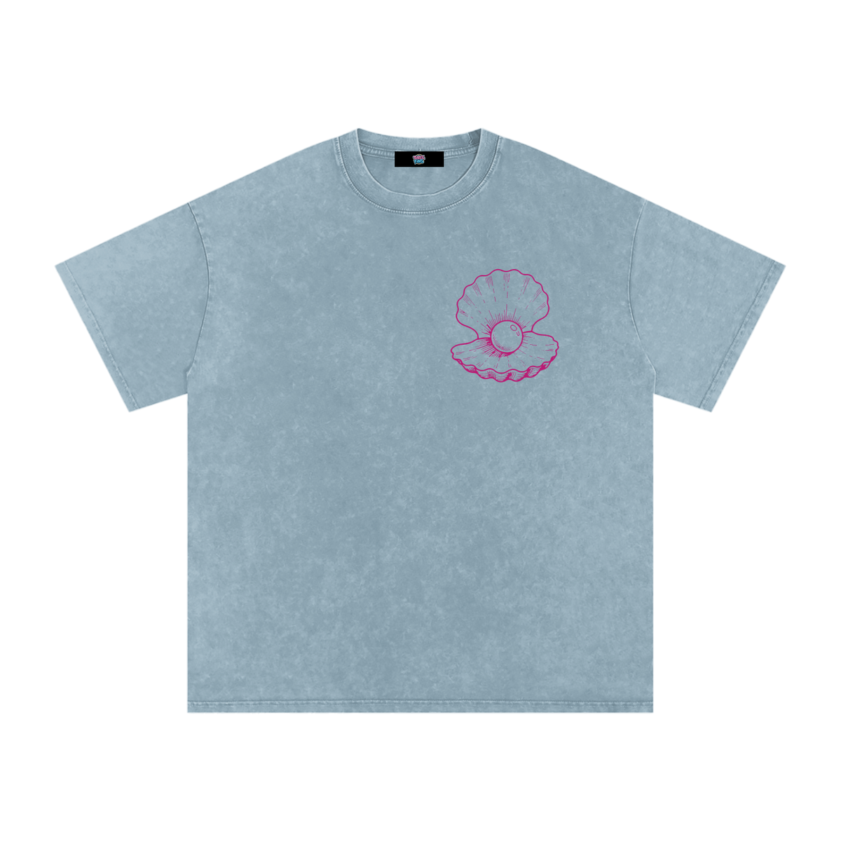 Clam Snow Washed Oversized T-Shirt