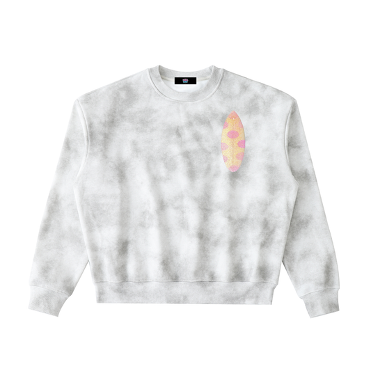 Dirty Washed Boxy Fleeced Sweatshirt