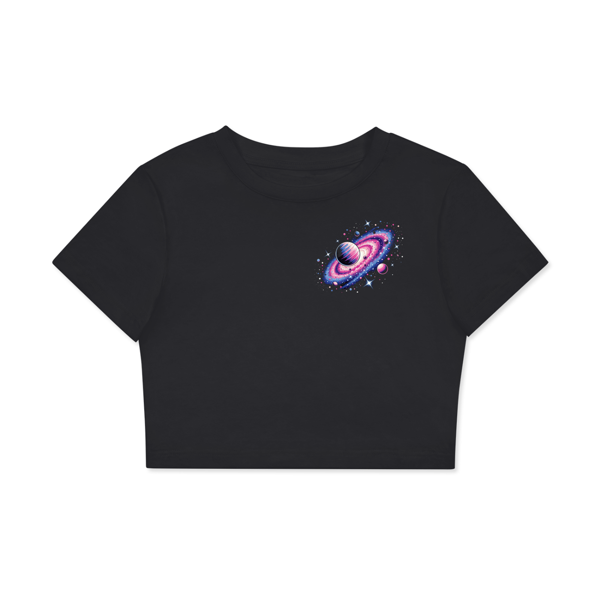 Fitted Crop Cotton T-Shirt
