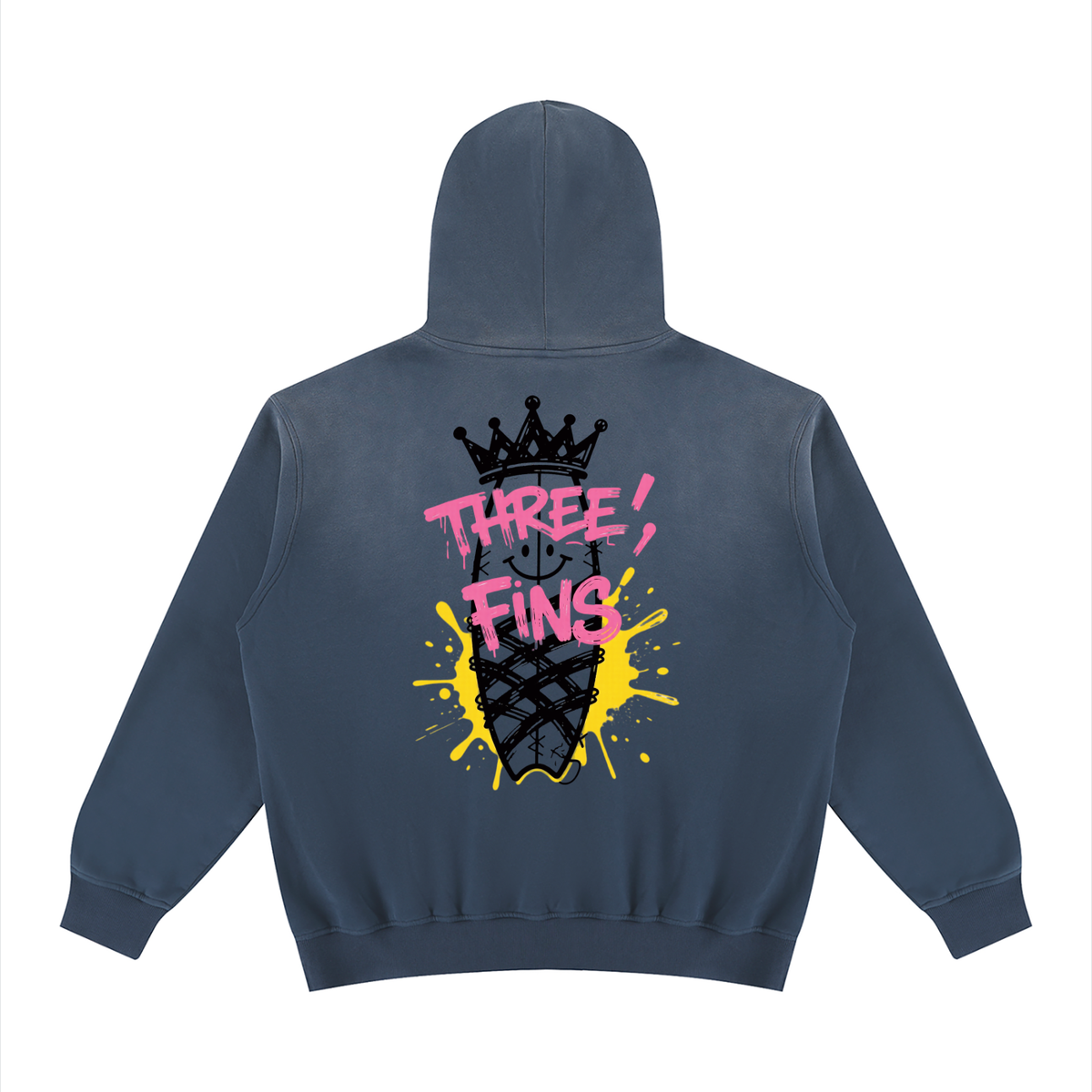 Snow Washed 0versized  Surfing Hoodie