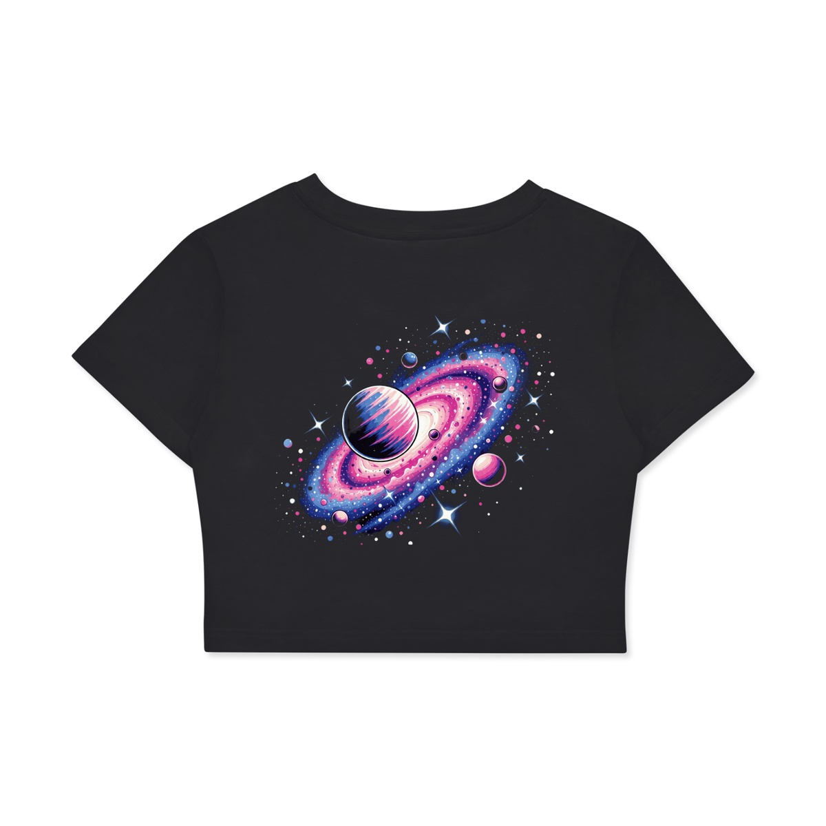 Fitted Crop Cotton T-Shirt