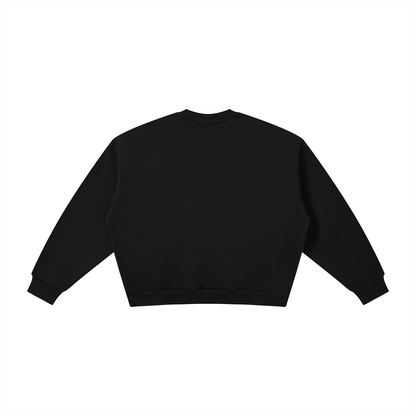 Boxy Fleece Crewneck good vibes  Sweatshirt
