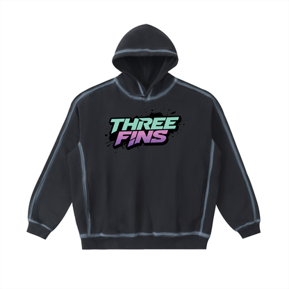 Sunfaded Edge Neon Fins Fleece Hoodie