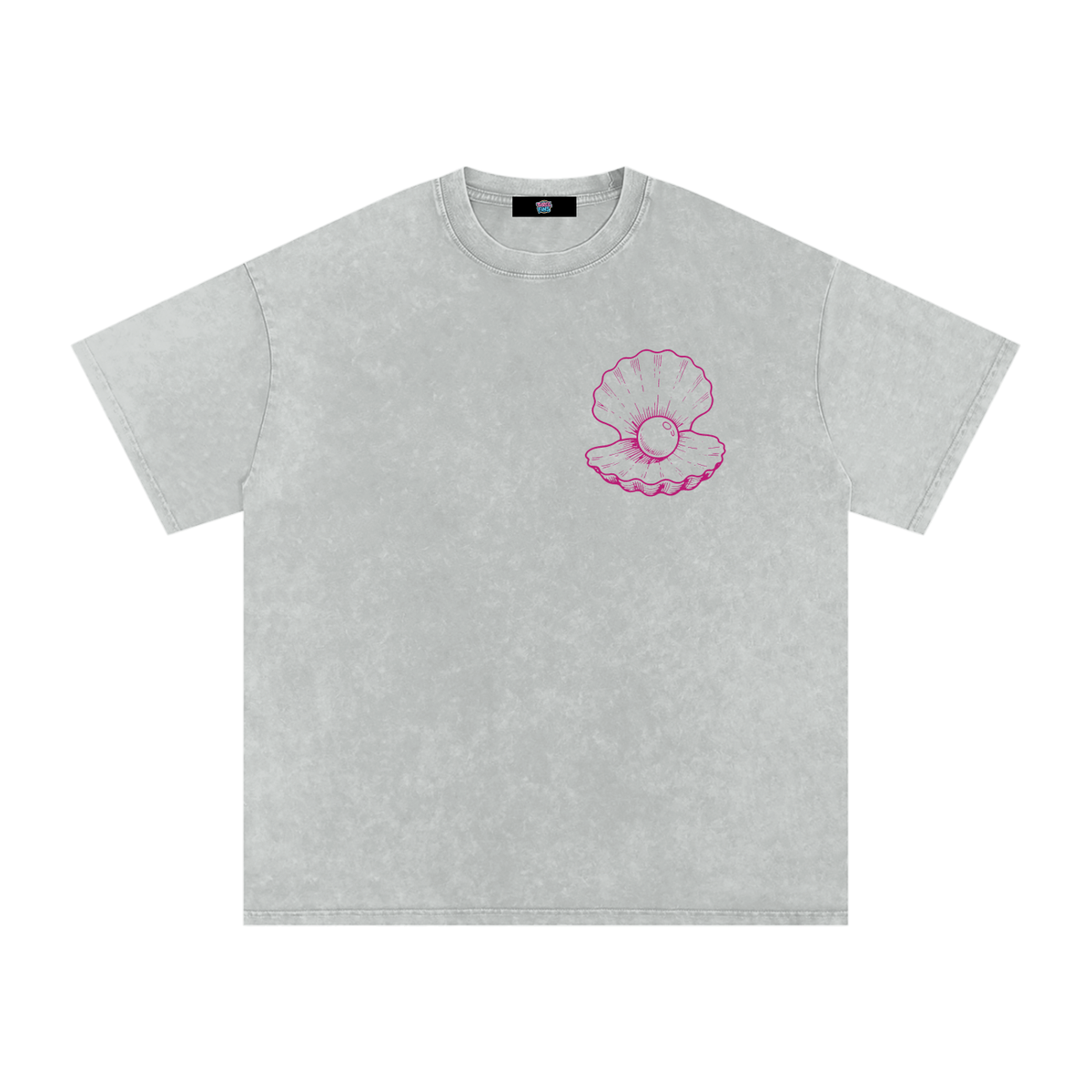 Clam Snow Washed Oversized T-Shirt