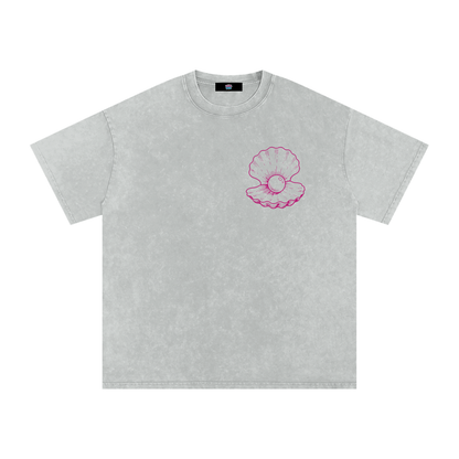 Clam Snow Washed Oversized T-Shirt