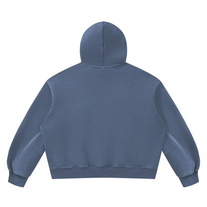Unisex Vintage Wash Boxy Space Hoodie