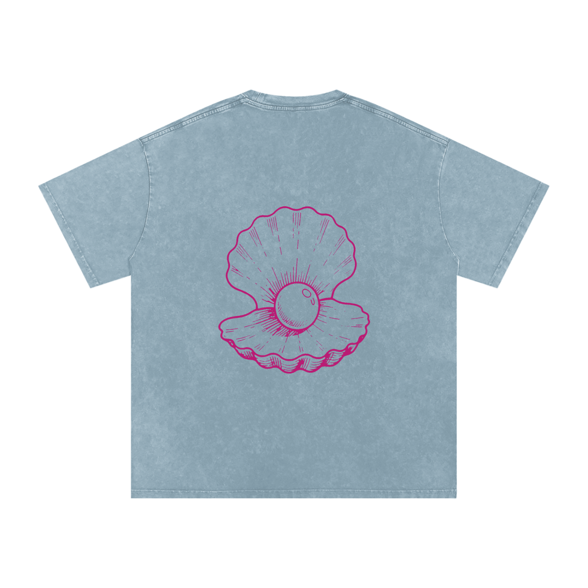 Clam Snow Washed Oversized T-Shirt
