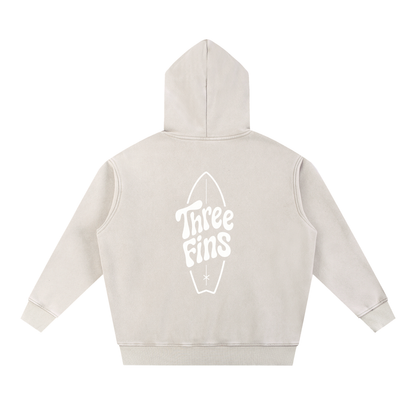 Snow Wash Fleece Oversize Surfing Hoodie