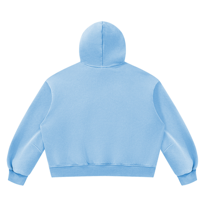 Unisex Vintage Wash Boxy Space Hoodie