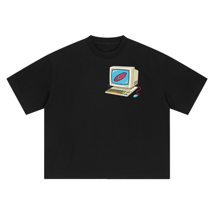 Boxy Oversized Vintage TV T-Shirt