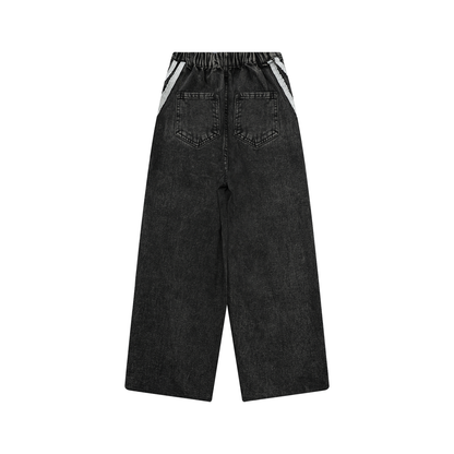 Kid’s Striped Splatter Jeans