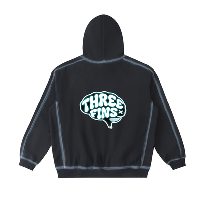 Sunfaded Edge Brainy Fleece Hoodie