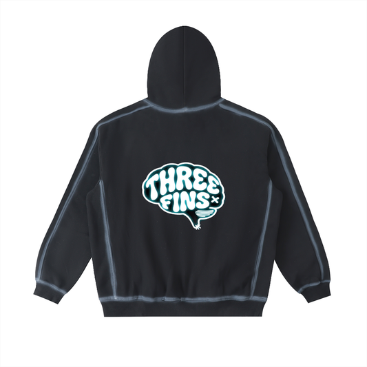 Sunfaded Edge Brainy Fleece Hoodie