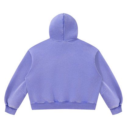 Unisex Vintage Wash Boxy Space Hoodie