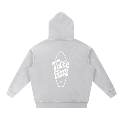 Snow Wash Fleece Oversize Surfing Hoodie