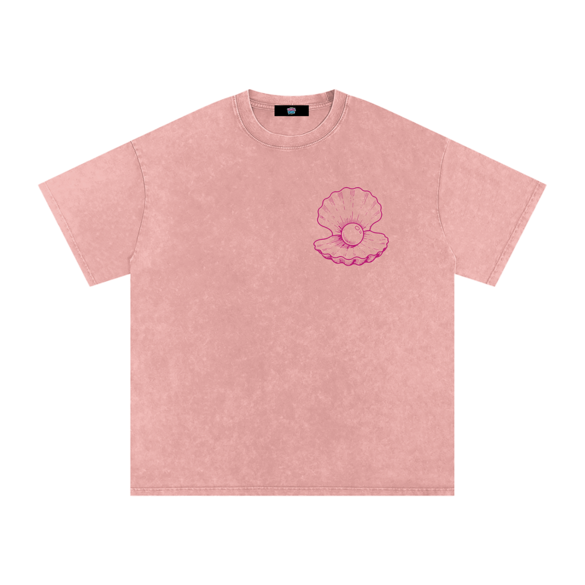 Clam Snow Washed Oversized T-Shirt
