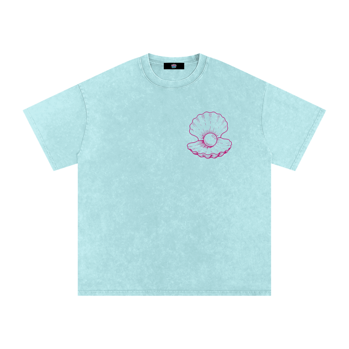 Clam Snow Washed Oversized T-Shirt