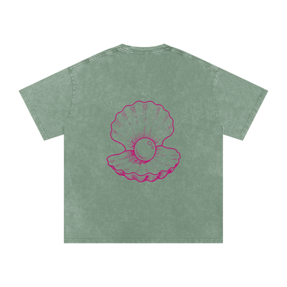 Clam Snow Washed Oversized T-Shirt