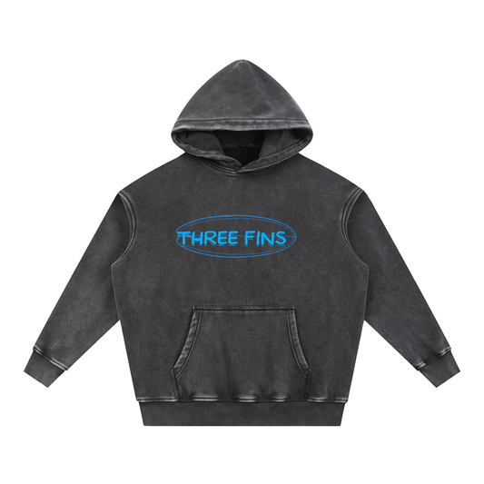 Snow Wash Fleece Oversize Hoodie