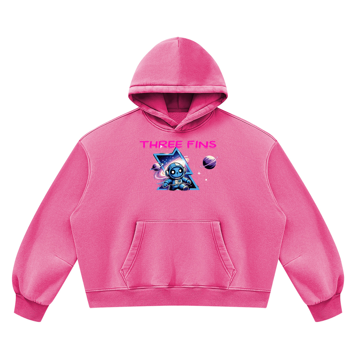 Unisex Vintage Wash Boxy Space Hoodie