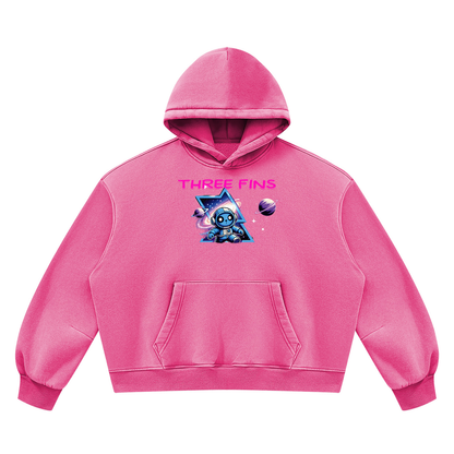 Unisex Vintage Wash Boxy Space Hoodie