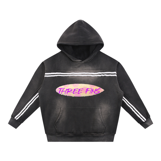 Sun Fade Surfboard  Fleece Hoodie