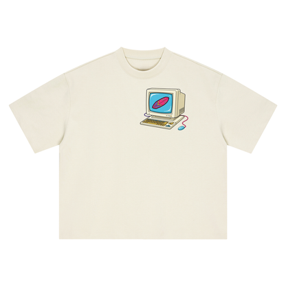 Boxy Oversized Vintage TV T-Shirt