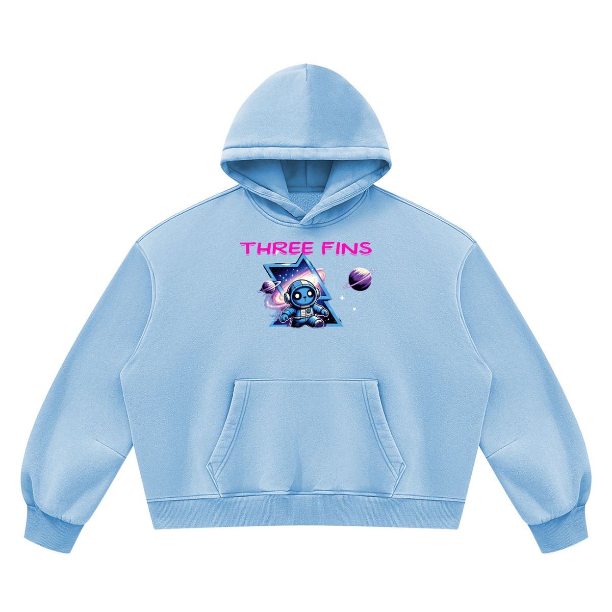 Unisex Vintage Wash Boxy Space Hoodie