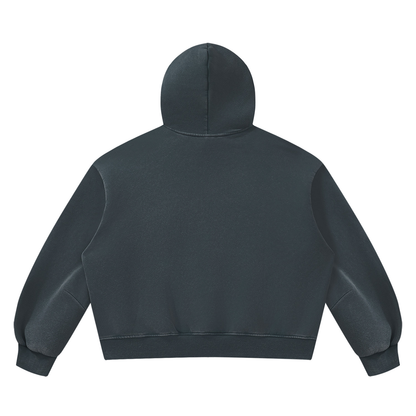 Unisex Vintage Wash Boxy Space Hoodie