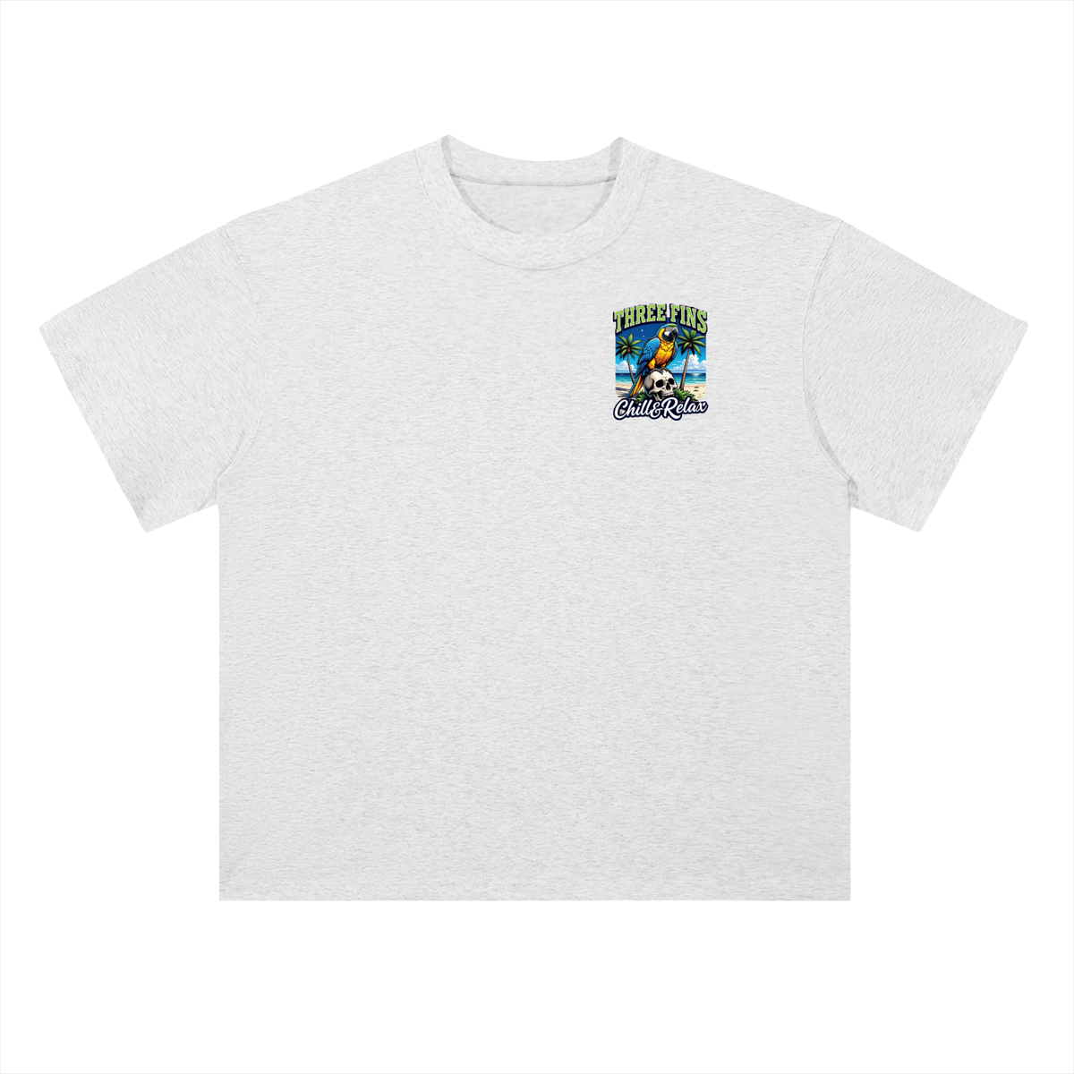 Heavyweight Drop Shoulder chilled out  Cotton T-Shirt