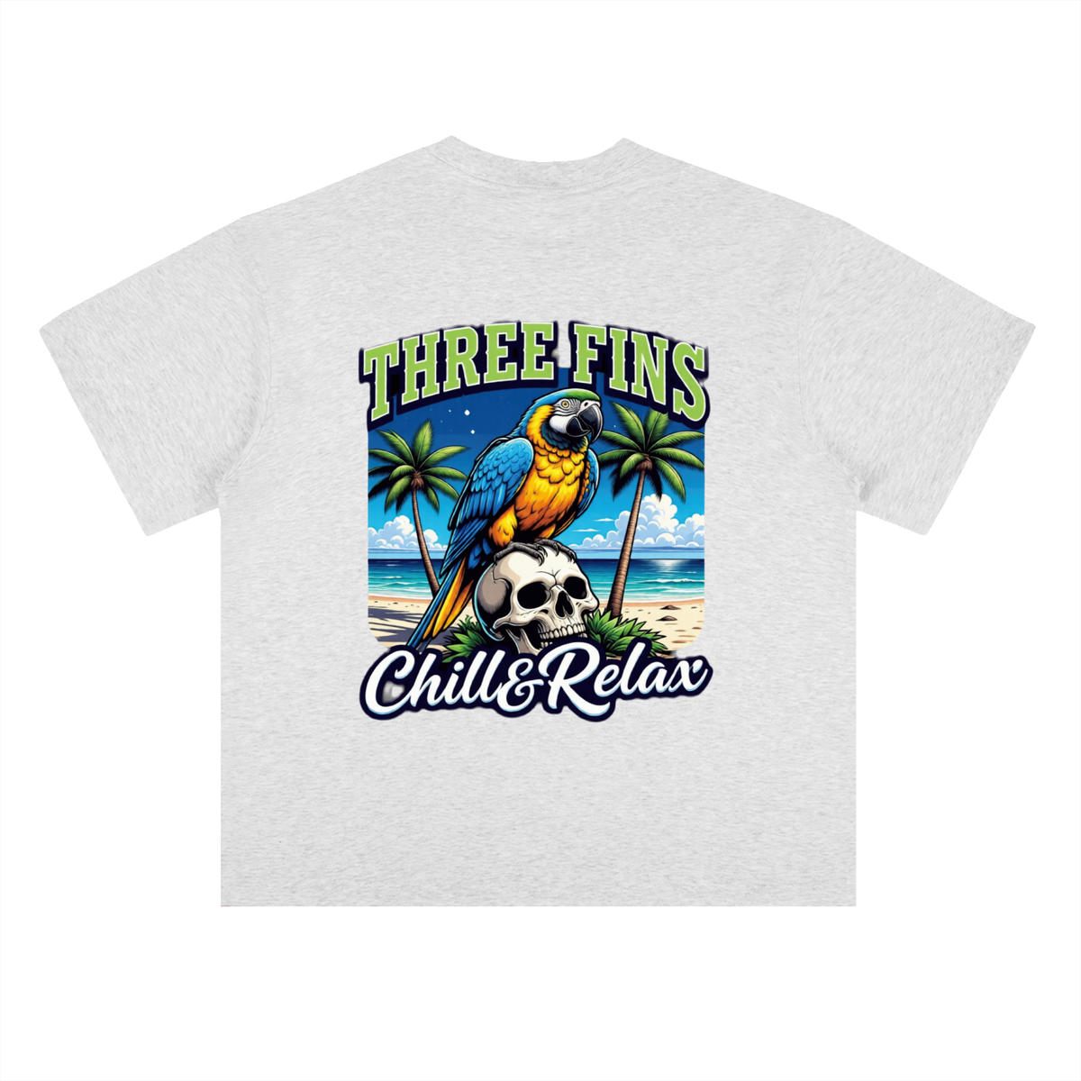 Heavyweight Drop Shoulder chilled out  Cotton T-Shirt