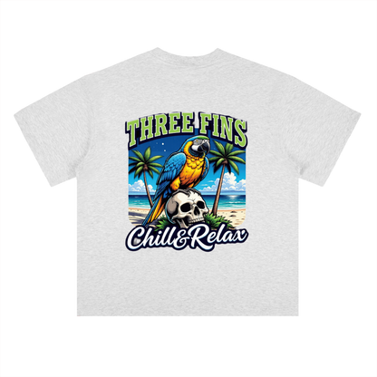 Heavyweight Drop Shoulder chilled out  Cotton T-Shirt