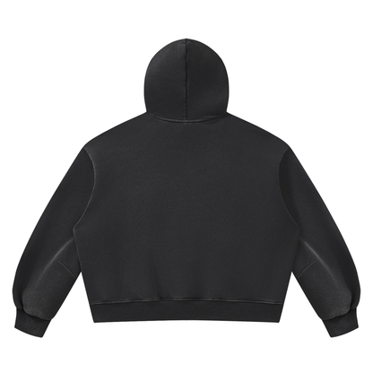 Unisex Vintage Wash Boxy Space Hoodie