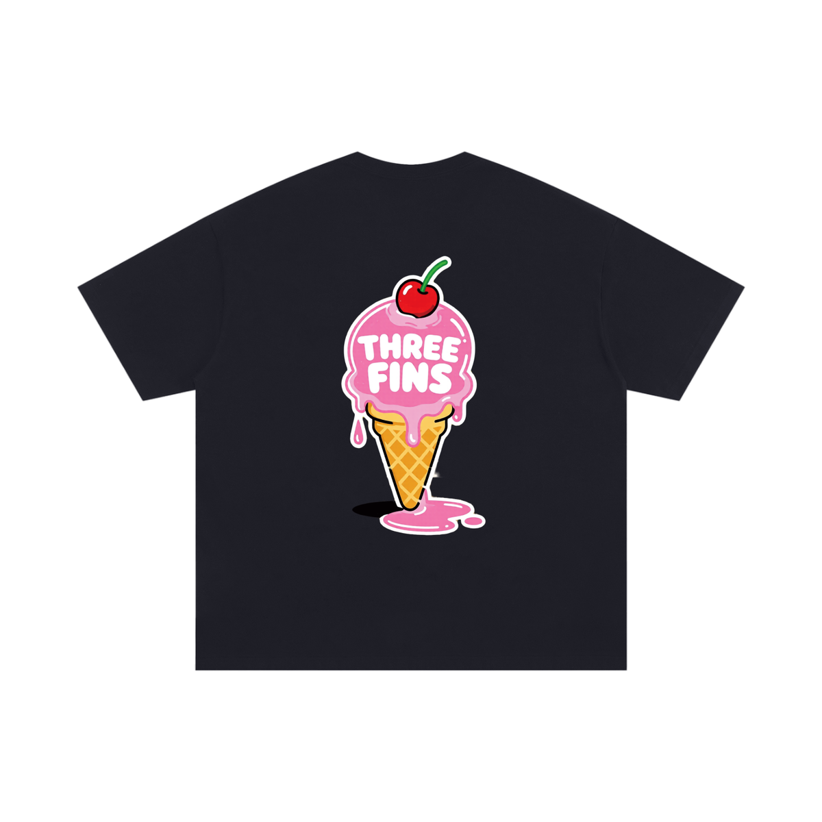 Oversized Ice-cream  Cotton T-Shirt