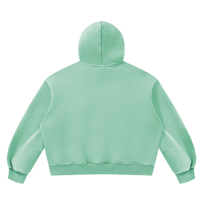 Unisex Vintage Wash Boxy Space Hoodie