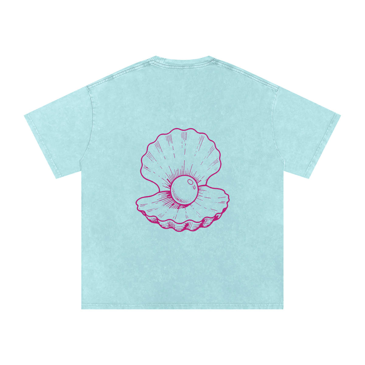 Clam Snow Washed Oversized T-Shirt